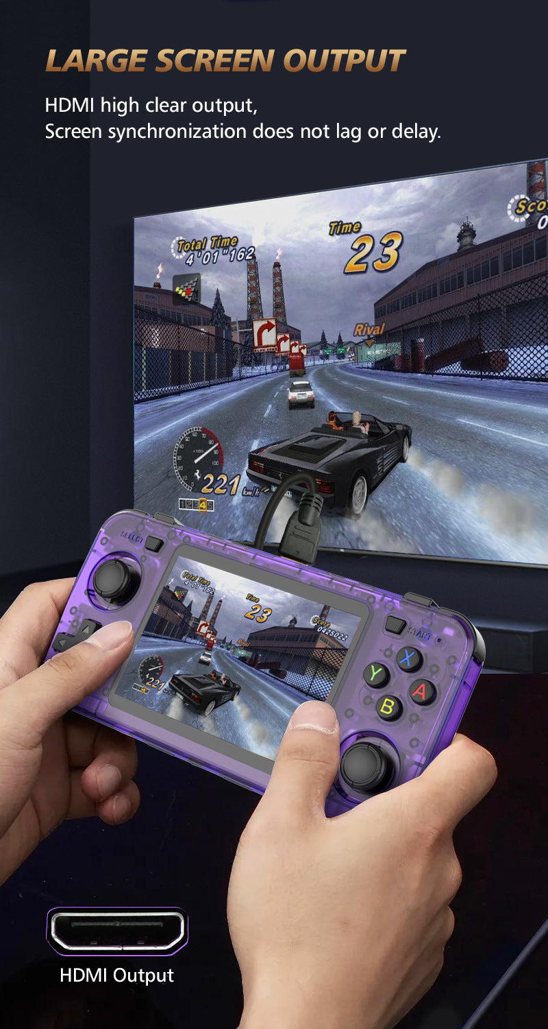 Game Console R36H Horizontal Retro Handheld - Large Screen Output