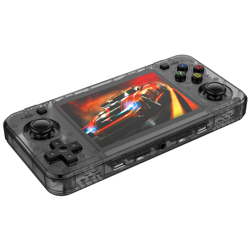 Game Console R36H Horizontal Retro Handheld - Transparent Black