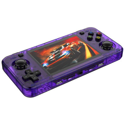 Game Console R36H Horizontal Retro Handheld - Transparent Purple