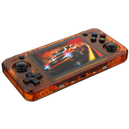 Game Console R36H Horizontal Retro Handheld - Transparent Orange