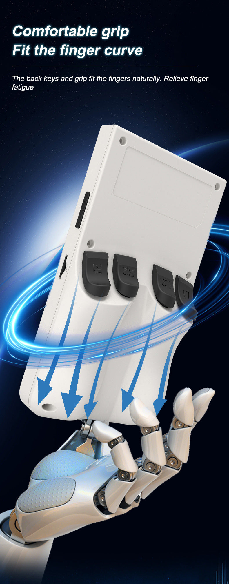 Game Console R36Max Retro Handheld Gaming Console - Comfortable Grip