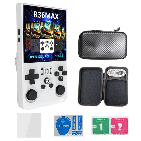 Game Console R36Max Retro Handheld Gaming Console - White
