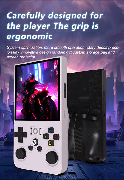 Game Console R36Max Retro Handheld Gaming Console - Ergonomic Design