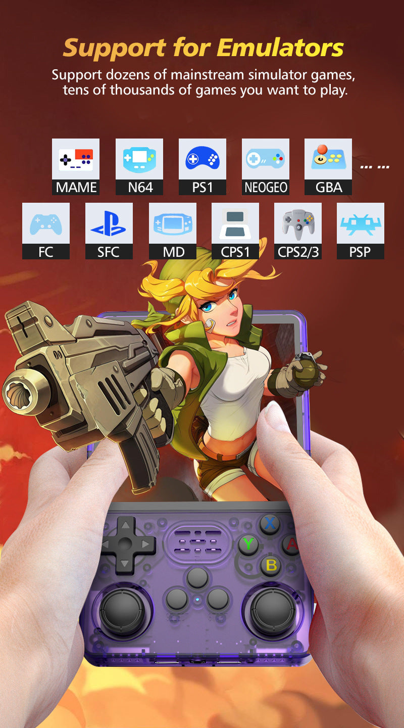Game Console R36Plus Retro Handheld Gaming Console - Supported Emulators