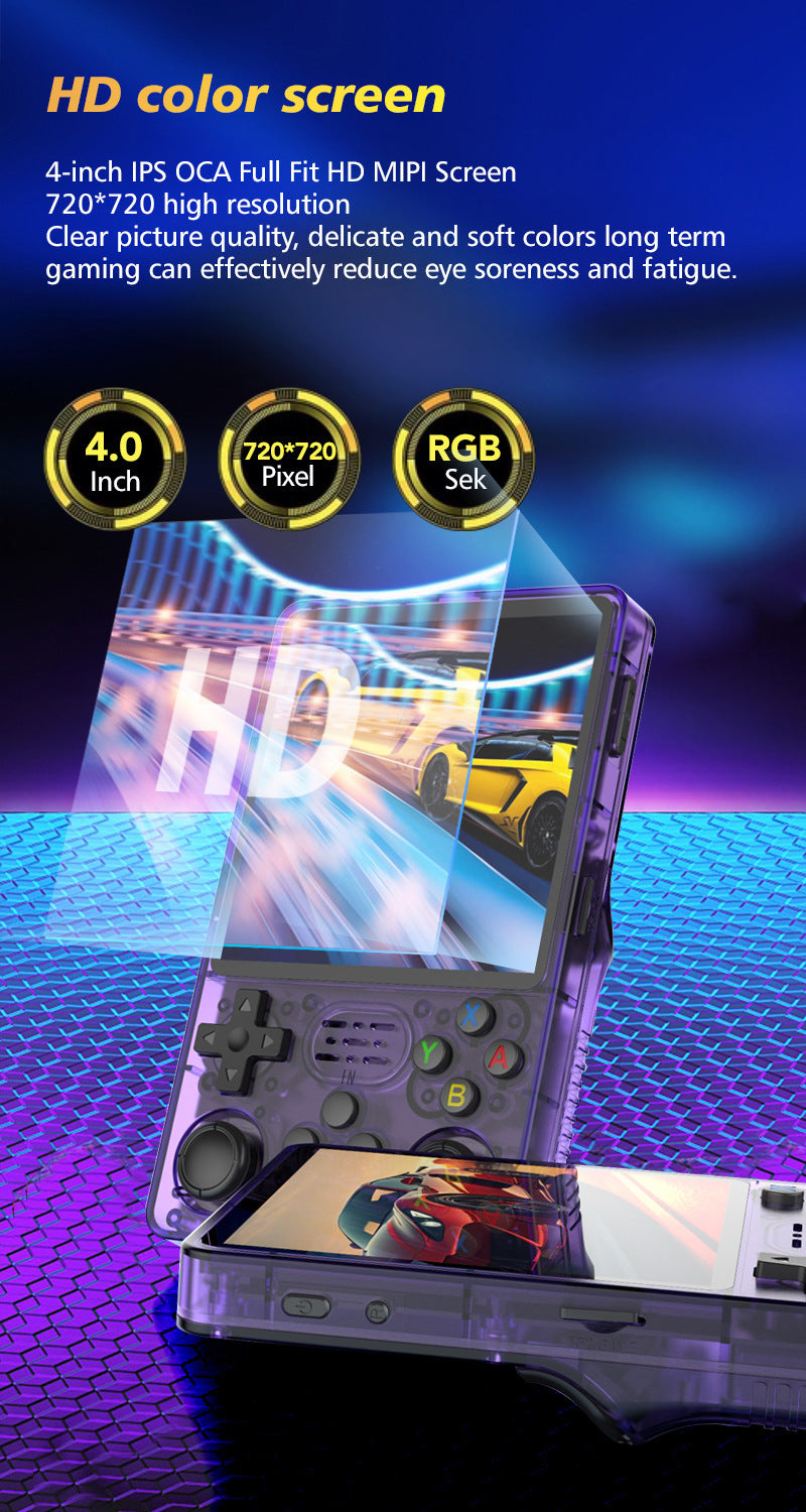 Game Console R36Plus Retro Handheld Gaming Console - HD Color Screen