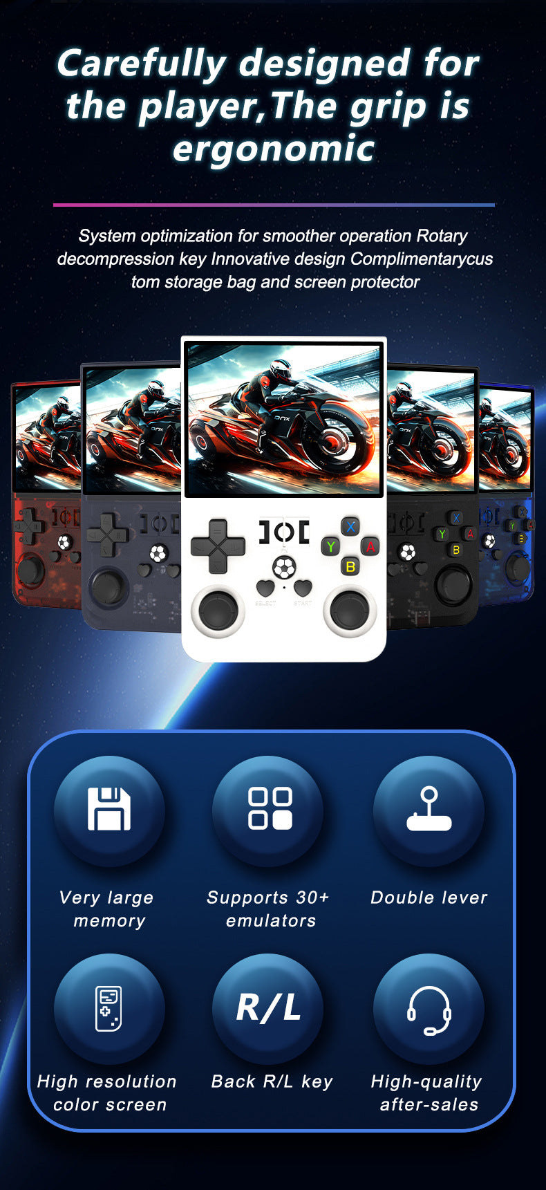 Game Console R36Pro Retro Handheld Gaming Console - Design for Players