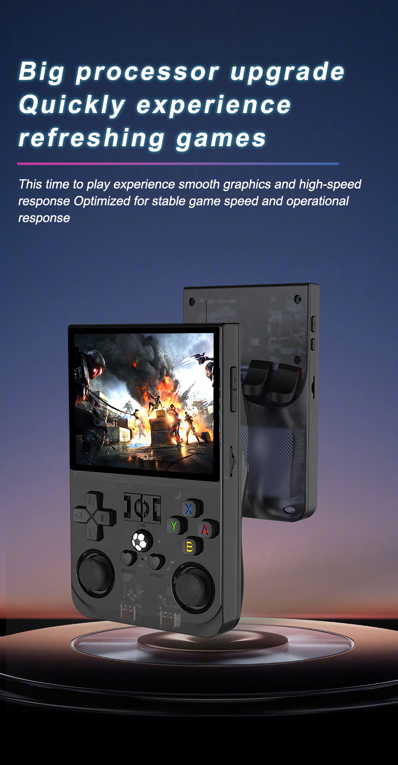 Game Console R36Pro Retro Handheld Gaming Console - Processor Upgrade