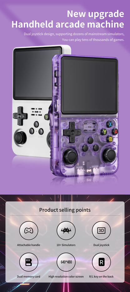 Game Console R36S Retro Handheld Gaming Console - New Upgrade Handheld Arcade Machine
