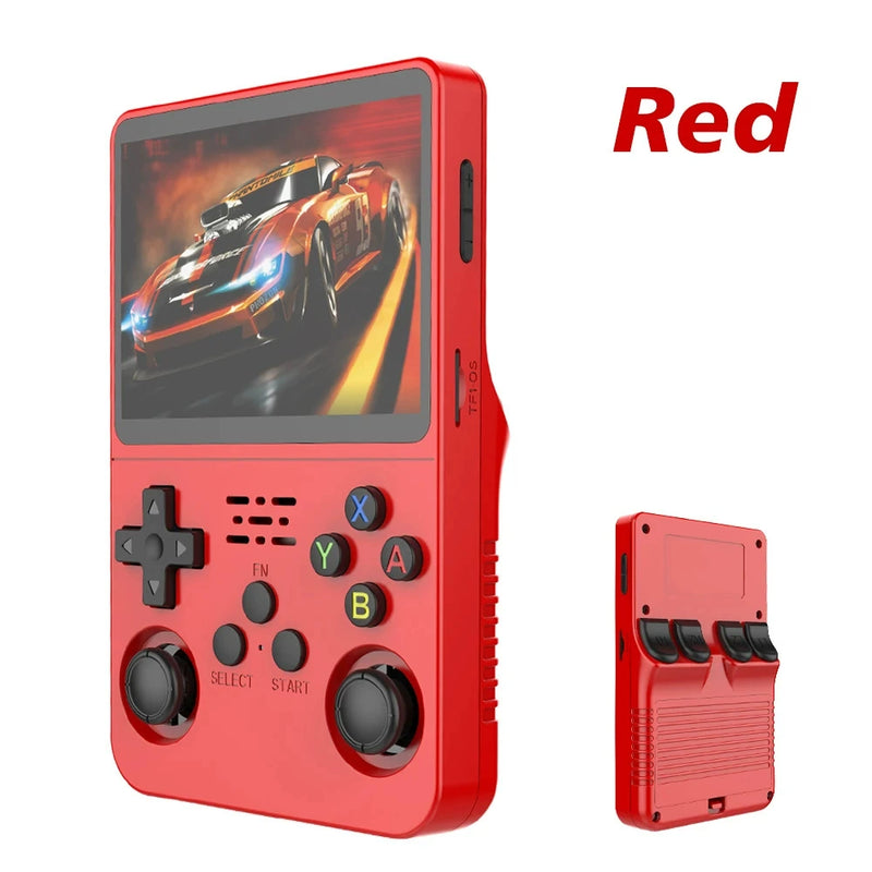 Game Console R36S Retro Handheld Gaming Console - Red