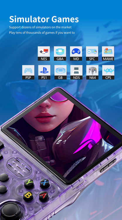 Game Console R36S Retro Handheld Gaming Console - Supported Simulators