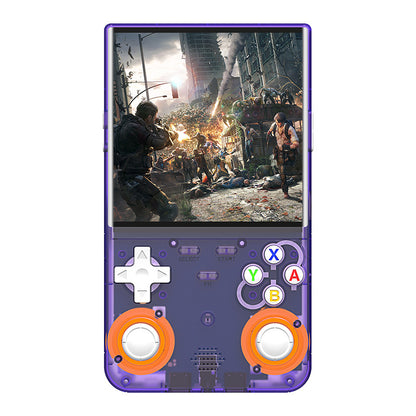 Game Console R36Ultra Retro Handheld Gaming Console - Transparent Purple