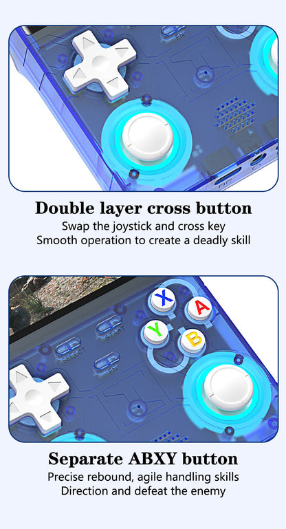 Game Console R36Ultra Retro Handheld Gaming Console - Double Layer cross buttons