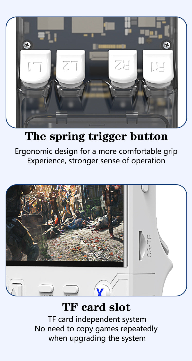 Game Console R36Ultra Retro Handheld Gaming Console - TF Card Slot