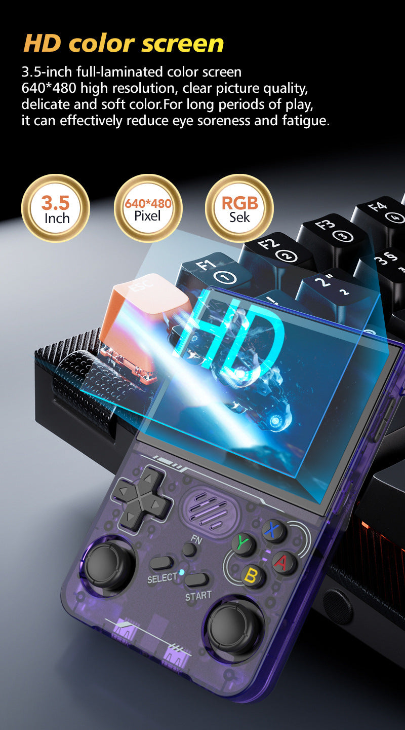 Game Console R36XX Retro Handheld Gaming Console - HD Color Screen
