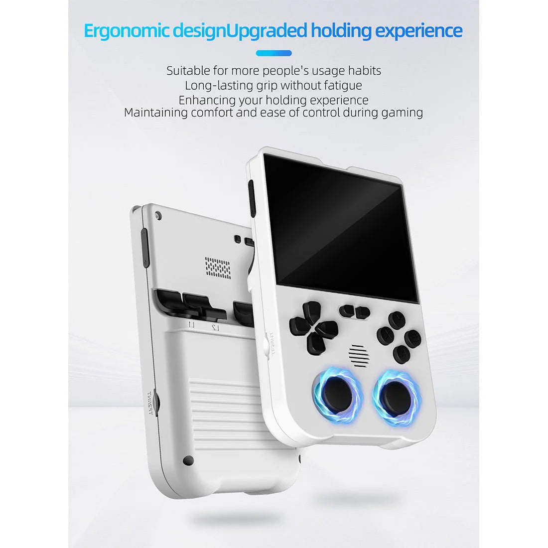 MagicX XU10 Retro Handheld Console Description - Ergonomic Design