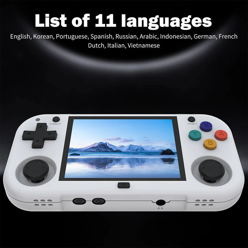 MagicX XU Mini M Retro Handheld Game Console Description - Languages