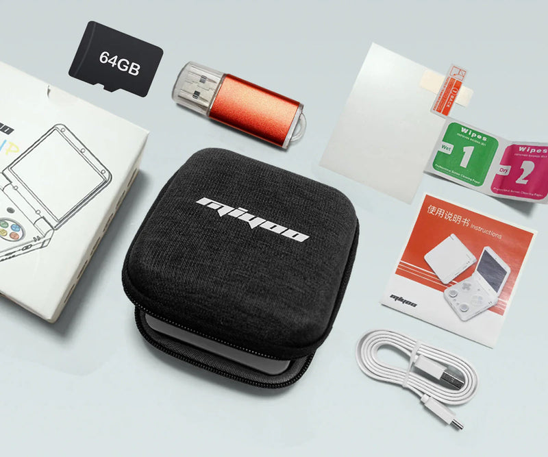 Miyoo Flip V2 Foldable Retro Handheld Game Console - Packing List