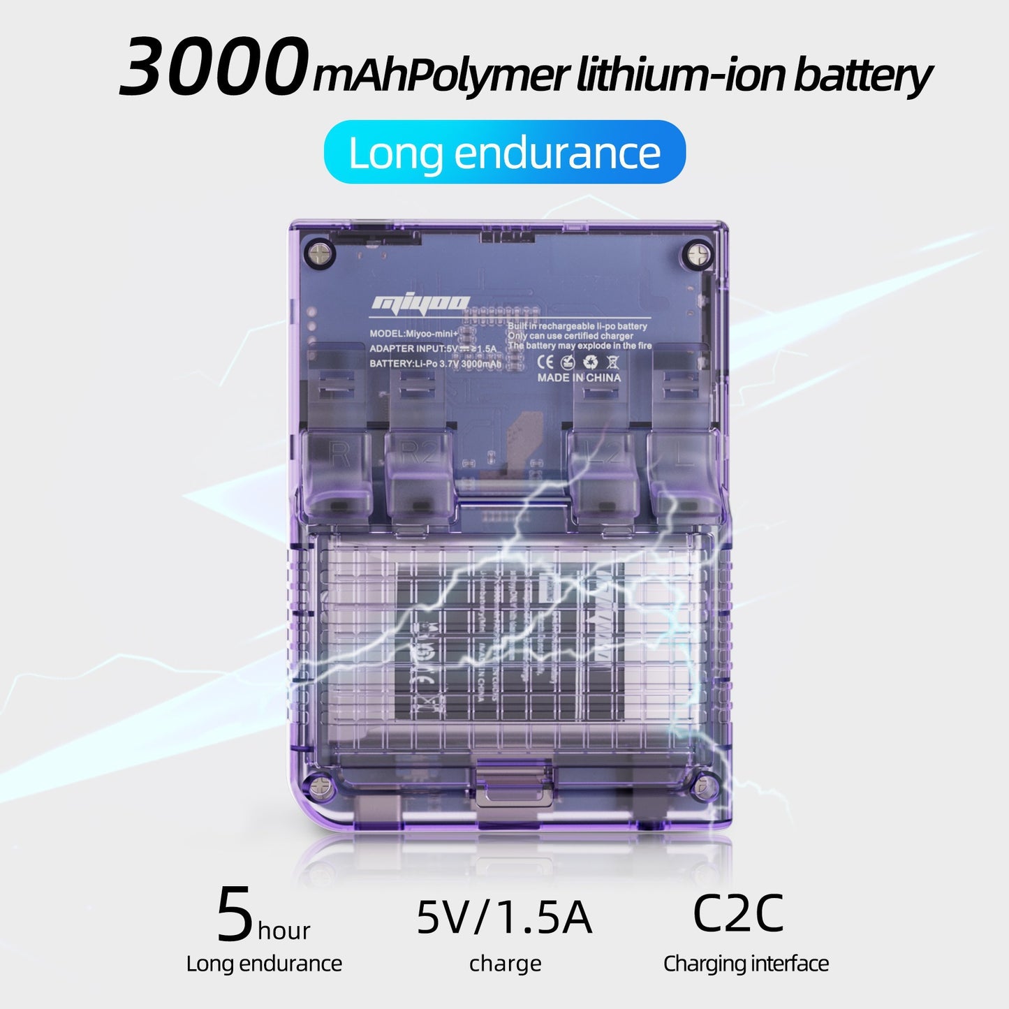 Miyoo Mini Plus Portable Retro Handheld Game Console - 3000mAh Battery Life