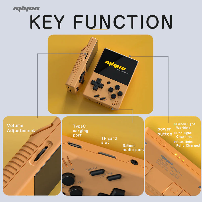 Miyoo Mini V4 Portable Retro Handheld Game Console - Key Function