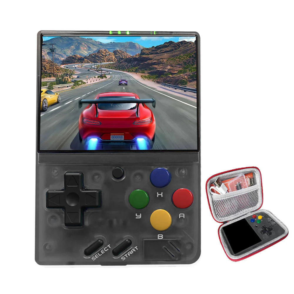 Miyoo Mini V4 Portable Retro Handheld Game Console - Transparent Black