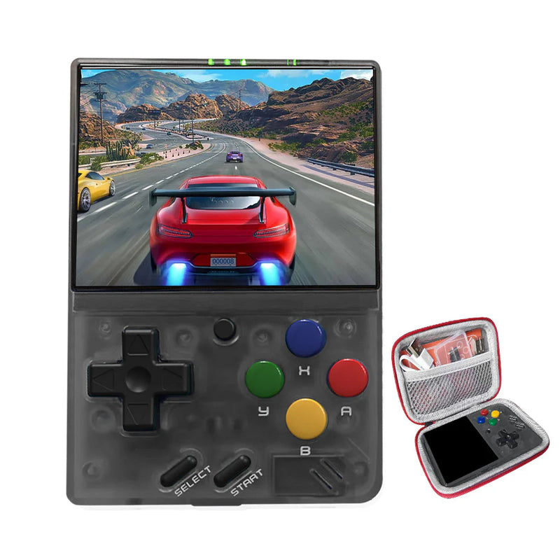 Miyoo Mini V4 Portable Retro Handheld Game Console - Transparent Black