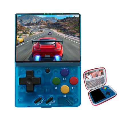 Miyoo Mini V4 Portable Retro Handheld Game Console - Transparent Blue