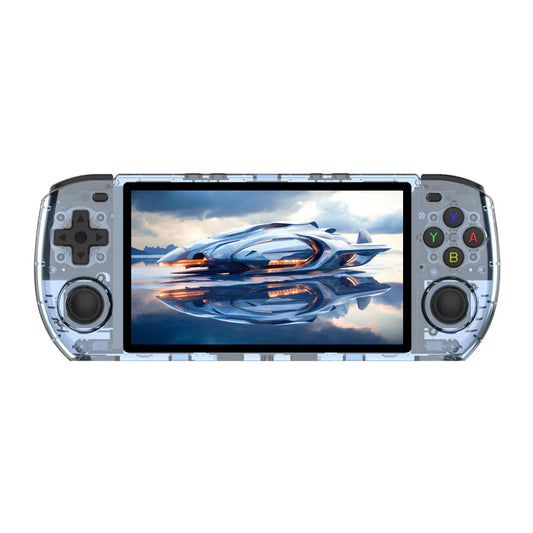 PowKiddy RGB10MAX3 Retro Handheld Game Console - Transparent Blue
