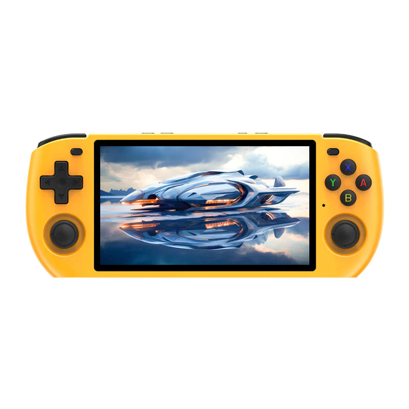 PowKiddy RGB10MAX3 Retro Handheld Game Console - Yellow
