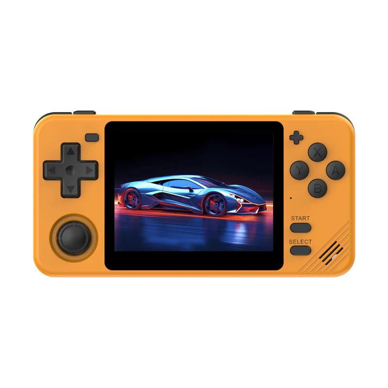 PowKiddy RGB10X Retro Handheld Game Console - Yellow