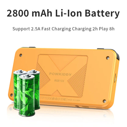 PowKiddy RGB10X Retro Handheld Game Console - 2800 MaH Li-lon Battery