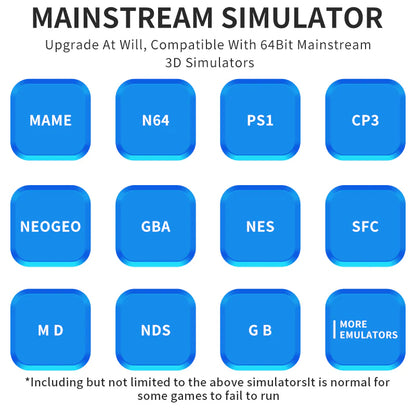 PowKiddy RGB10X Retro Handheld Game Console - Supported Simulators