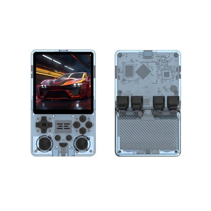 PowKiddy RGB20SX Vertical Retro Handheld Game Console - Transparent Blue