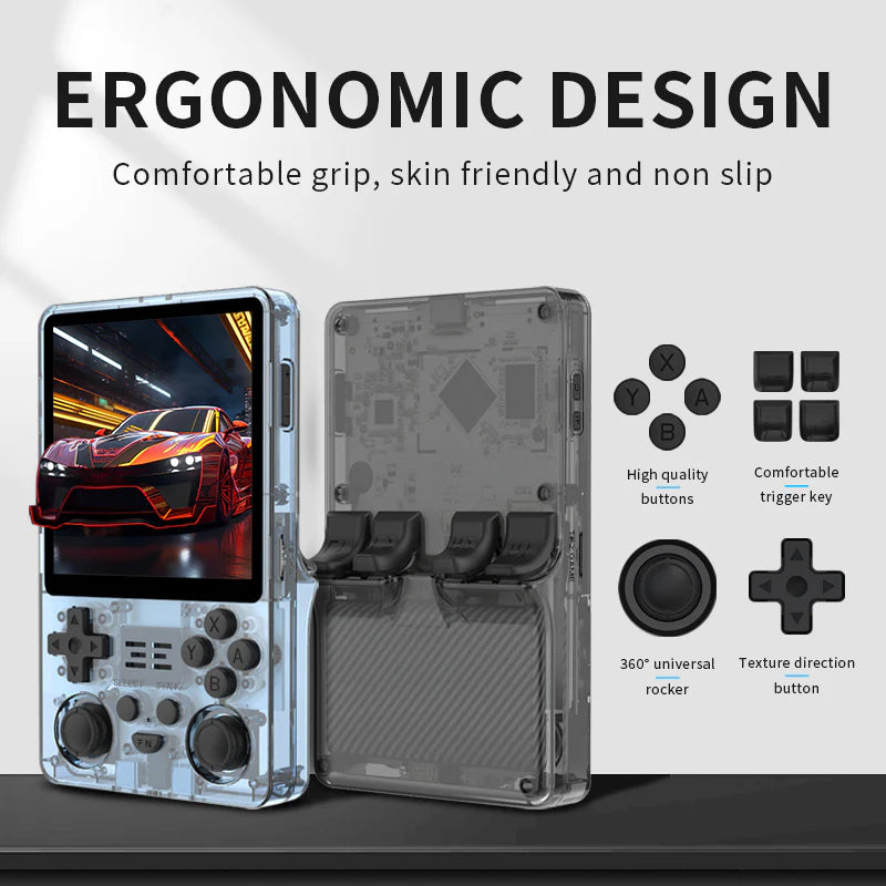 PowKiddy RGB20SX Vertical Retro Handheld Game Console - Ergonomic Design