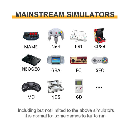 PowKiddy RGB20S Vertical Retro Handheld Game Console - Supported Games