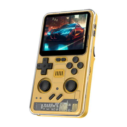 PowKiddy RGB20 Pro Arcade Retro Handheld Game Console - Yellow