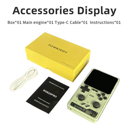 PowKiddy RGB20 Pro Arcade Retro Handheld Game Console - Accessories