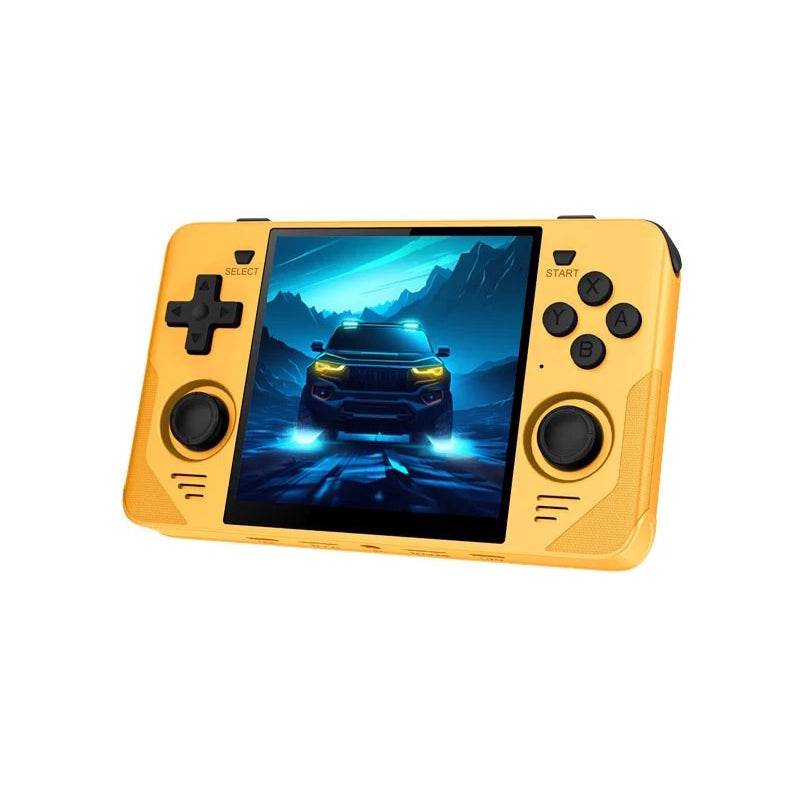 PowKiddy RGB30 Arcade Retro Handheld Game Console - Yellow