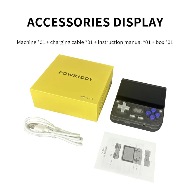 PowKiddy V10 Mini Portable Retro Handheld - Accessories