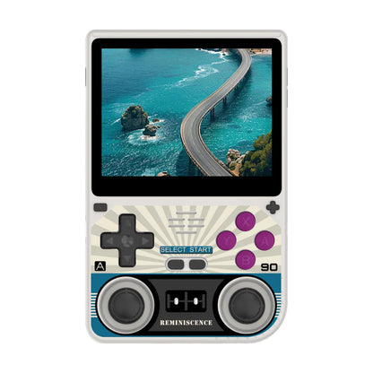 PowKiddy V20 3.5 Inch IPS Retro Handheld Game Console - Gray