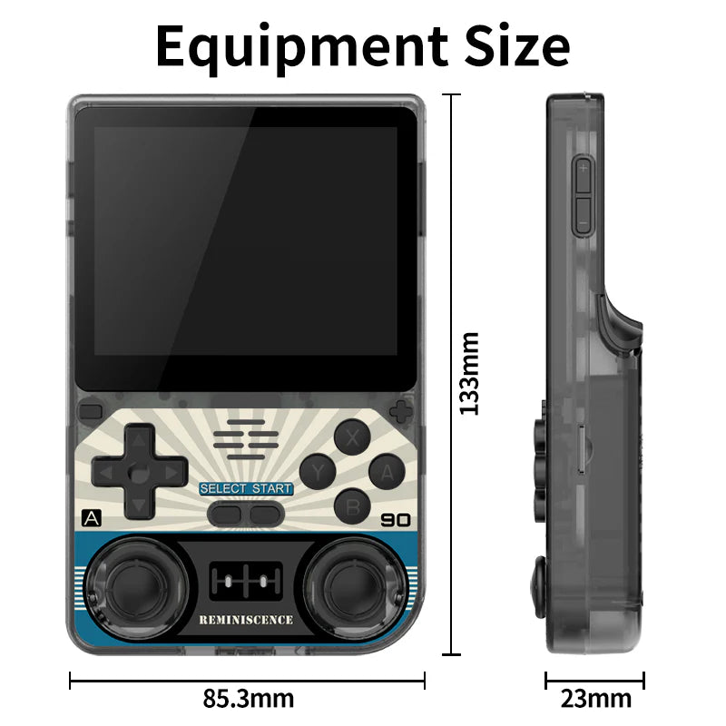 PowKiddy V20 3.5 Inch IPS Retro Handheld Game Console - Retro Handheld Size