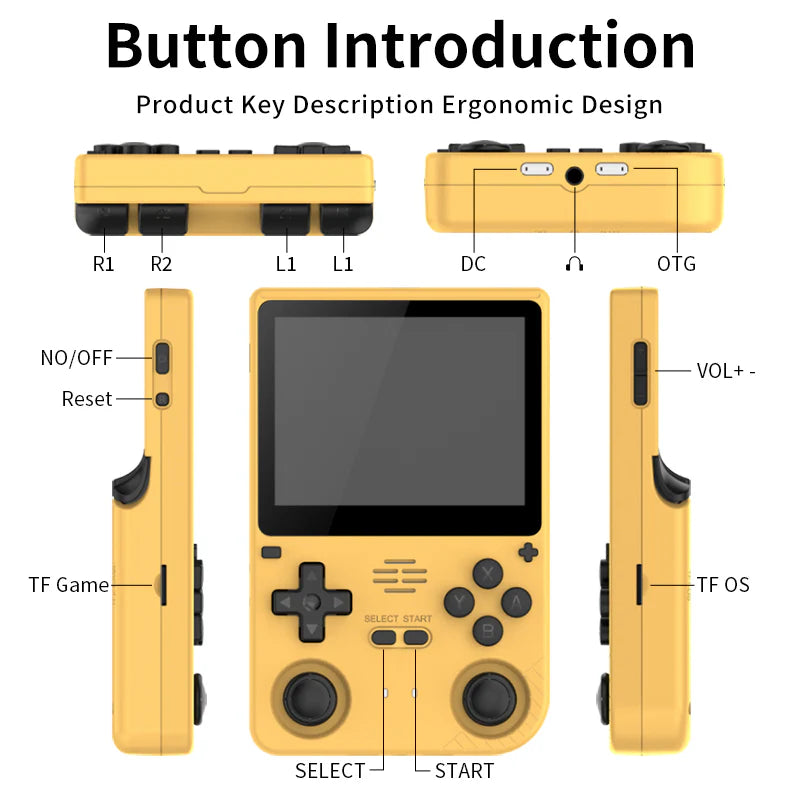 PowKiddy V20 3.5 Inch IPS Retro Handheld Game Console - Buttons
