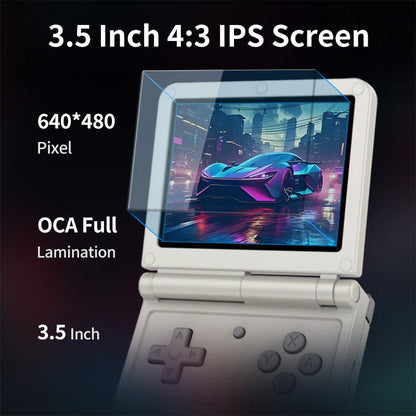 PowKiddy V90S 3.5 Inch IPS Foldable Retro Handheld - 3.5" IPS Screen
