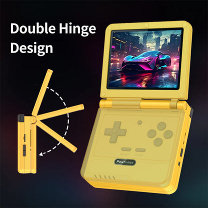 PowKiddy V90S 3.5 Inch IPS Foldable Retro Handheld - Double Hinge Design