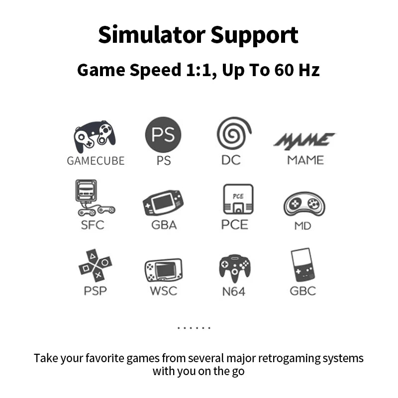 PowKiddy X28 Android 5.5" IPS Retro Handheld Game Console - Supported Simulators