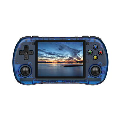 PowKiddy X35H Horizontal Retro Handheld Game Console - Transparent Blue