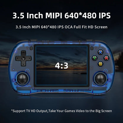 PowKiddy X35H Horizontal Retro Handheld Game Console - 3.5 Inch IPS Screen