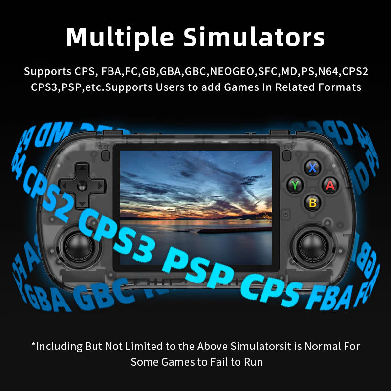 PowKiddy X35H Horizontal Retro Handheld Game Console - Multiple Simulators