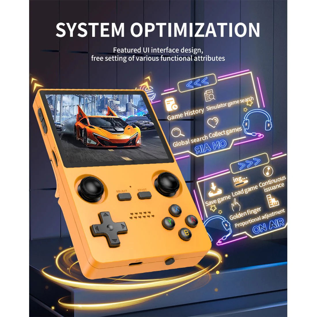 PowKiddy X35S Vertical Retro Handheld Game Console - System Optimization