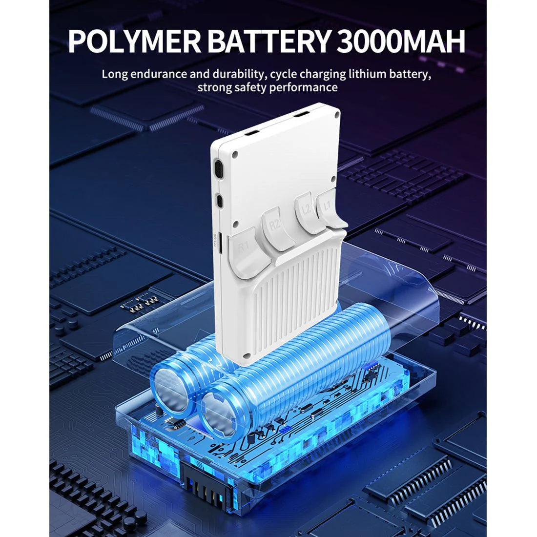 PowKiddy X35S Vertical Retro Handheld Game Console - Battery Life