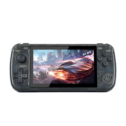 PowKiddy X39 Pro Horizontal 4.3 Inch IPS Retro Handheld Game Console - Transparent Black
